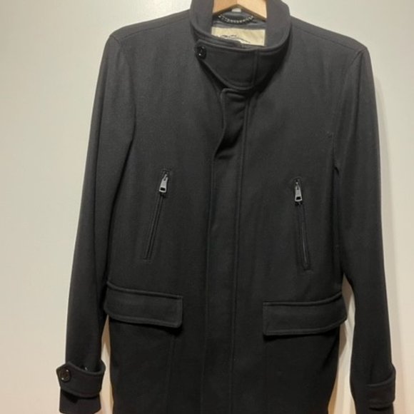Men's Burberry Prorsum Winter Wool Coat - Black Mint Condition - Picture 2 of 16